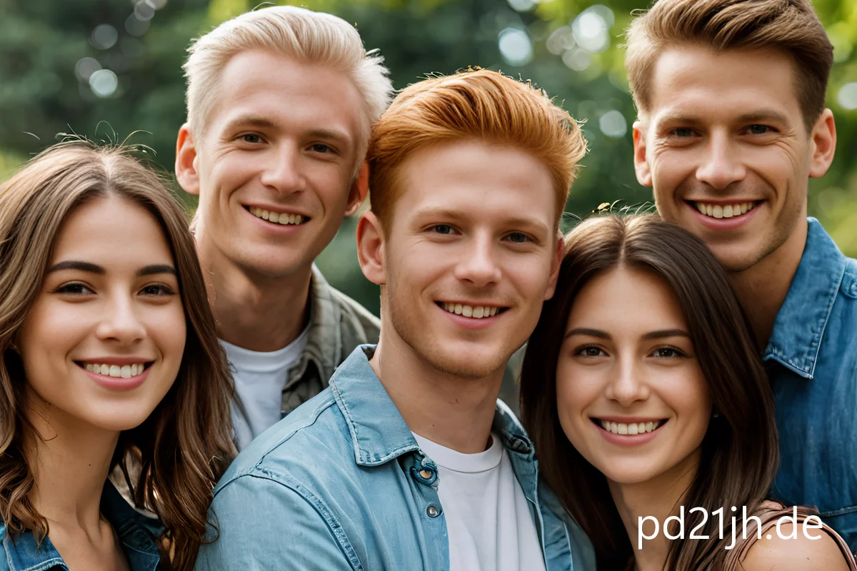 Foto einer gemischten Personengruppe