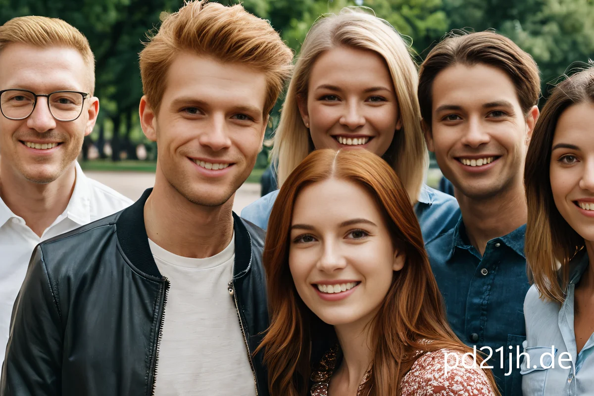 Foto einer gemischten Personengruppe