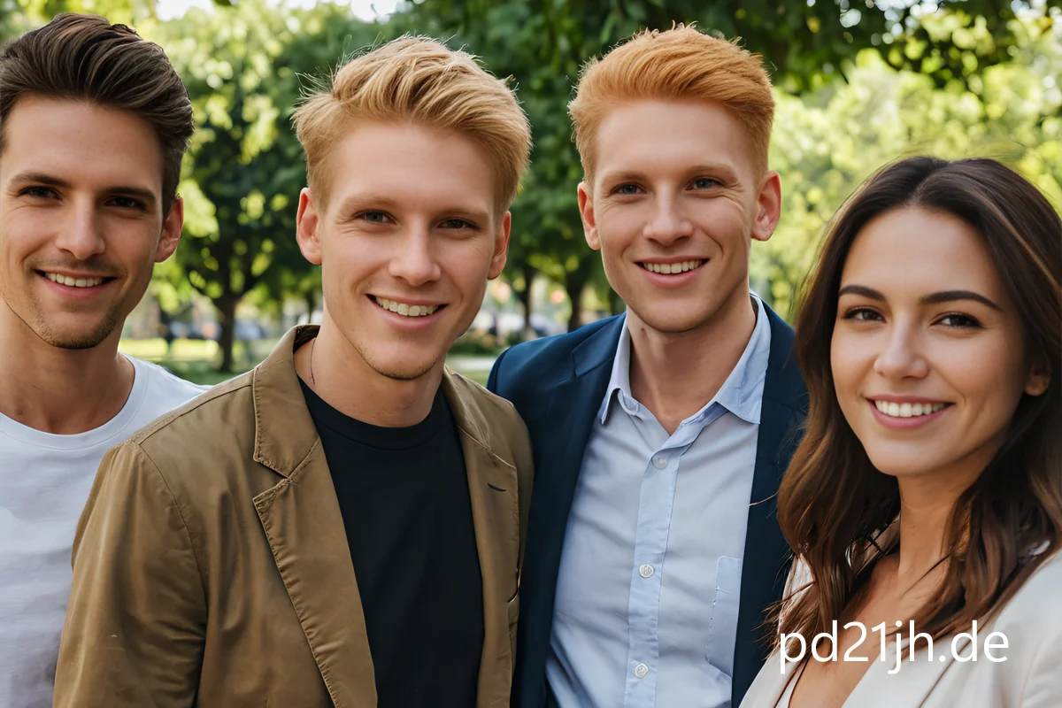 Foto einer gemischten Personengruppe