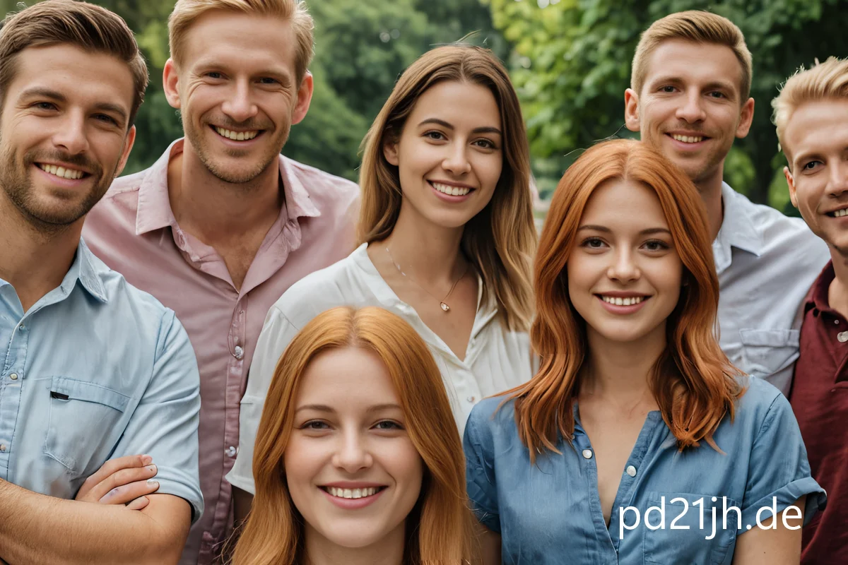 Foto einer gemischten Personengruppe