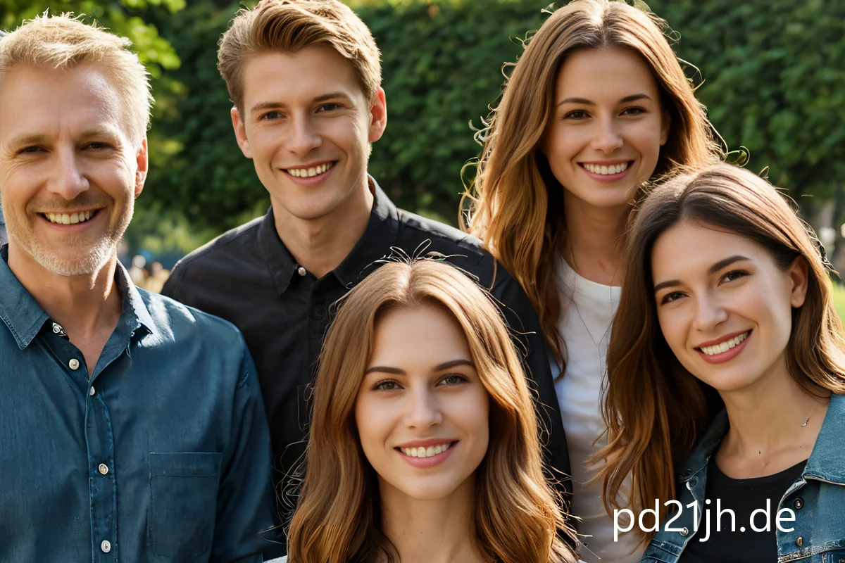 Foto einer gemischten Personengruppe