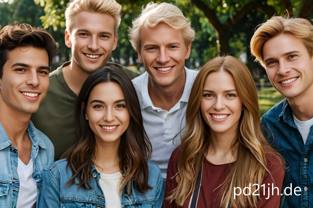 Foto einer gemischten Personengruppe