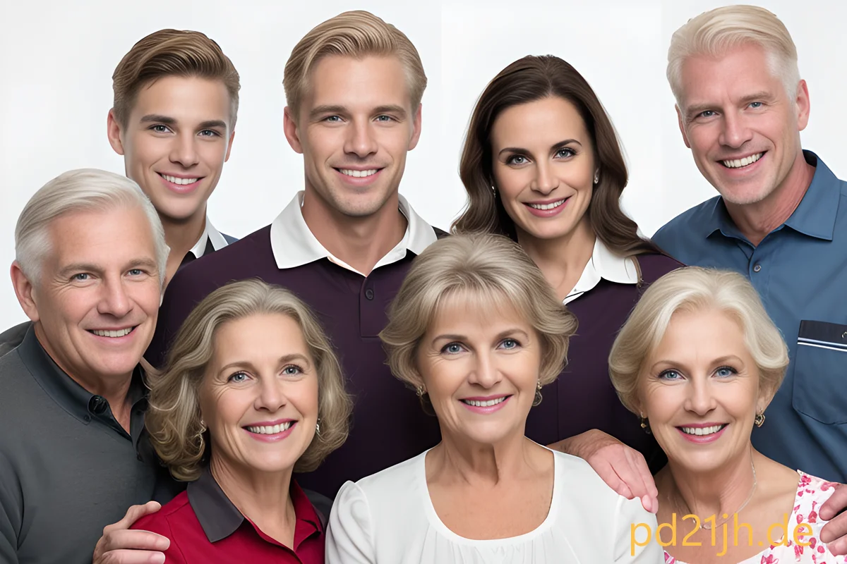 Foto einer gemischten Personengruppe